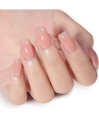 Vishine Jelly Gel Nail Polish Collection Sheer Nude Pink Gel Polish Crystal Transparent Gel Polish Kit Nail Art Varnish Manicure Set 8ML 4PCS Jelly Pinks - Buy Online on GoSupps.com