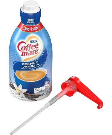 Coffee mate French Vanilla Liquid Concentrate 1.5 Liter Pump Bottle with World Food Shop Scoop - Buy Online on GoSupps.com