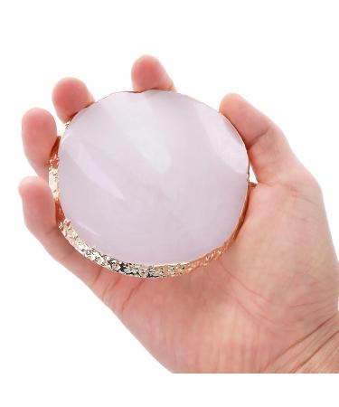 WLLHYF Nail Art Palette - Irregular Makeup Plate & Gold Edge Holder for Beauty Nail Art | Mixed Color Resin Painting Tool - Ideal for Hand-Painted Toning in True Pink - Buy Online on GoSupps.com