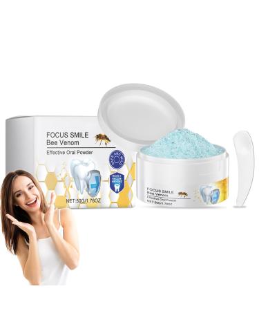 Natural Bee Venom Tooth Powder 1.76Oz - Whitening & Sensitivity Relief, Long-Lasting Fresh Breath, Dentist-Recommended Oral Care - Non-Toxic Formula