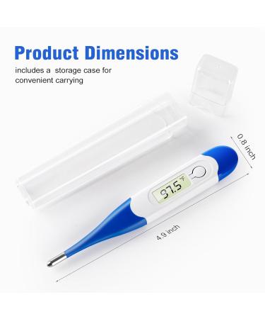 Digital Oral Thermometer for Adults & Kids - Fast 10-Second Readings Accurate Fever Detection - Buy Online on GoSupps.com