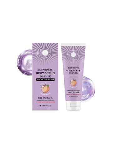 100 g Bump Eraser Body Scrub with 8 AHA keratosis Pilaris exfoliator skin scrubs for women and men deep cleansing and nourishes the skin
