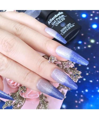 Allenbelle Mood Chameleon Colour Changing Gel Nail Polish Set - Purple, Pink, Red, Blue, Lavender to Milk - Soak Off UV LED Thermal Temperature Art Manicure Kit 016 - Buy Online on GoSupps.com