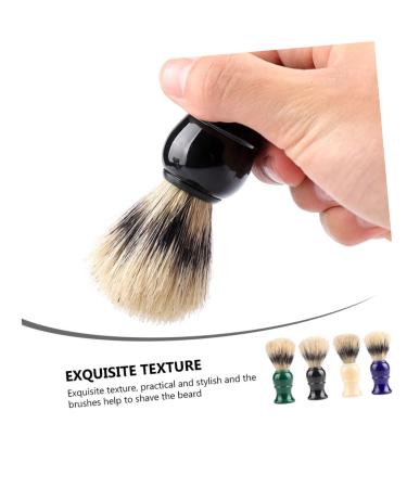 Beaupretty 4pcs Foam Shaving Brush Set for Men | Mustache Styling & Grooming Tools | Beard Brush & Comb Essentials - Buy Online on GoSupps.com