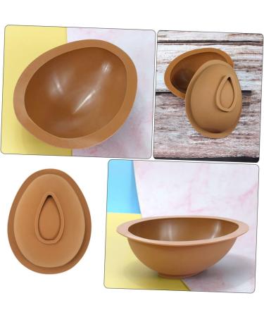 IMIKEYA Egg Silicone Mold Handmade Soap Easter Egg Resin Easter Chocolate Molds Candy Easter Party Molds Bistuit Easter Egg Cake Silicone Dessert Molds Egg Shape Mousse Cake Silica Gel 3D 12.3X9.5X4CM Coffee - Buy Online on GoSupps.com