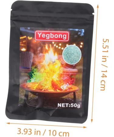 Lurrose Outdoor Fireplace 15 Packs Campfire Powder Metal Powder Fireplace Packets Pit Colorful Party Supplies Mineral Powder - Buy Online on GoSupps.com