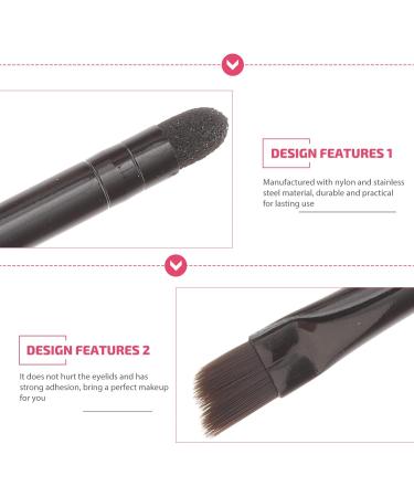 WOONEKY 30 Pcs Eye Shadow Brush Concealer Brush Double Sided Makeup Brush Sponge Stainless Steel Black - Buy Online on GoSupps.com