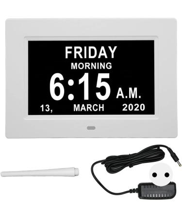 2023 7-Inch Digital Calendar Day Clock for Seniors | Extra Large Screen Automatic Electronic Day Watch (EU Plug) - Buy Online on GoSupps.com