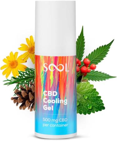 SOOL Gel Rafra chissant Au CBD 500mg 100ml | Pour Les Articulations Et Les Muscles | Application Facile I Cr me De Massage Au CBD Pour Les Pieds Les Genoux La Nuque Et Les paules Menthe - Buy Online on GoSupps.com