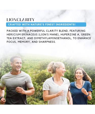 Absonutrix LionClarity Dmae with Lions Mane Mushroom Liquid 390 mg 4 FL Oz Liquid 302 Servings Made in USA Plant-Based Ingredients DMAE Lion s Mane Huperzine A Green Tea Extract Non-GMO - Buy Online on GoSupps.com