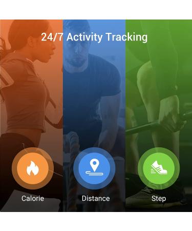 Eurans Fitness Tracker with Heart Rate & Sleep Monitor - Activity Tracker for Men & Women - Message Reminder, Step Counter, Pedometer Watch in Black - Buy Online on GoSupps.com