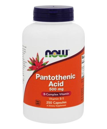 Now Foods Pantothenic Acid 500 mg 250 Capsules
