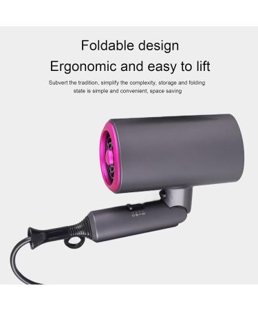 1200W Hair Dryer Folding T Shape Grey Powerful Blowing Wind Stylish Convenient for and Durable ABS and PC Material - Buy Online on GoSupps.com