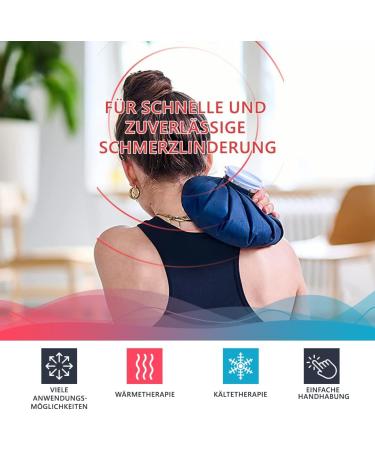 IEA Medical Ice Cream Bag & Heat Bag Set | Reusable Cooling & Heating Bags (23 cm & 28 cm) - Blue - Buy Online on GoSupps.com