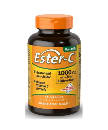 Ester-Vitamin C with Citrus Bioflavonoids 1Vitamin 000 Milligrams 90 Capsules Unflavored 90 Count (Pack of 1)