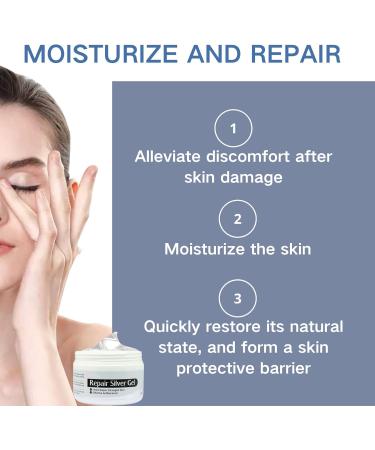 Face gel - Silver Gel Face Cream - Repair Face Cream for Women - Dark Spot Remover for Face - Moisturizing Night Face Moisturizer for Women - Smooth Skin Gel Moisturiser 80g - Buy Online on GoSupps.com