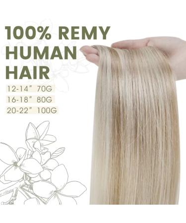 Buy Hetto Real Hair Blonde Ponytail Extensions | #18/613 Ashblond & Bleached Blonde 40 cm | Best Quality Remy Braid for International Shipping - Buy Online on GoSupps.com
