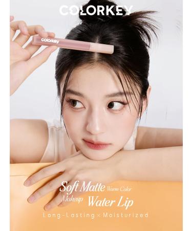 COLORKEY Soft Matte Water Lip Tint - Long-Lasting Moisturized Waterproof Liquid Lipstick in P333 Milk Pink | International Shipping Available - Buy Online on GoSupps.com
