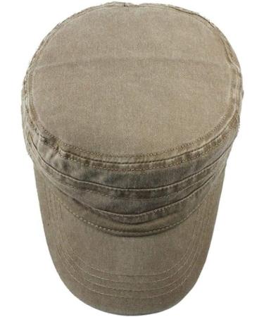 Uaook Classic Premium Army Cap - Men's Cotton Military Style Flat Cap | Low Profile Summer Fiddler Hat | Unisex Retro Baseball Chapeau - Buy Online on GoSupps.com