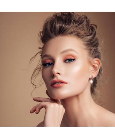 Buy Highly Pigmented Coral Orange Glitter Liquid Eyeshadow | Long Lasting Shimmer Makeup | International Shipping - Buy Online on GoSupps.com