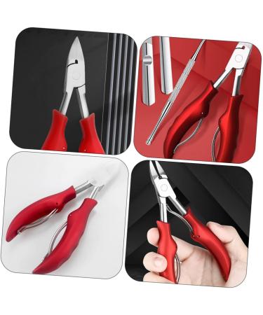 Mikinona 1pc Nail Clippers Nail Kit Nail Tool Skin Pliers Nail Grooming Plier Manicure Nipper Pedicure Kit Bevel Trimmer Groove Clamp Stainless Steel Red Modify Dead Skin Scissors - Buy Online on GoSupps.com