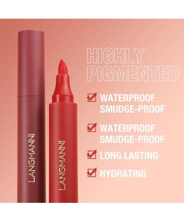 LANGMANNI Lip Stain - Moisturizing Waterproof Long-Lasting & Smudge Proof | International Shipping Available - Buy Online on GoSupps.com
