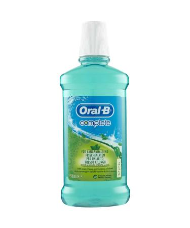 Oral-B Complete Fresh Mint Mouthwash, Helps Prevent Plaque Formation, Long Lasting, Pack of 6x500ml