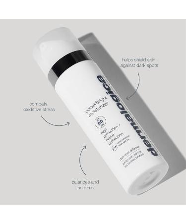 Dermalogica Powerbright Moisturizer SPF 50 | Dark Spot Defense with Niacinamide & Hyaluronic Acid | 1.7 Fl Oz - Buy Online on GoSupps.com