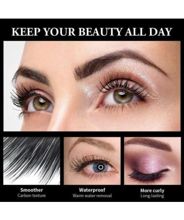 4d Lengthening Curling Mascara 5d Waterproof Lengthening Curling Mascara Black Waterproof Smudge Proof Long Lasting Thicking Curling Mascara (2pcs) - Buy Online on GoSupps.com