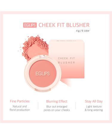 EGLIPS Cheek Fit Blusher_01 Pansy 4g - Korean Matte Powder Blush for Natural Makeup Look - Buy Online on GoSupps.com