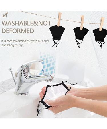 10 Pack Black Reusable Cloth Face Masks | Adjustable Washable & Breathable Protection for Men & Women - Buy Online on GoSupps.com