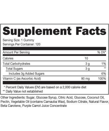 Bucked Up Vitamin C Gummies 90mg - 120 Gummies | Immunity Boosting Essentials - Buy Online on GoSupps.com