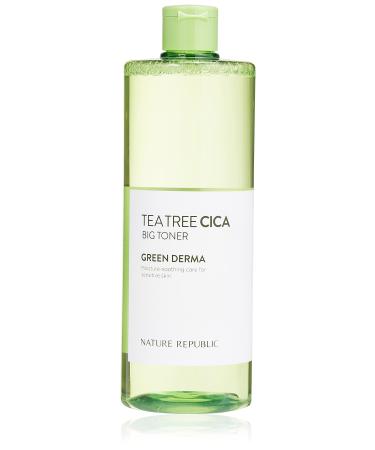 Nature Republic Green Derma Tea Tree Cica Big Toner 500 ml/ 16.90 Fl. oz