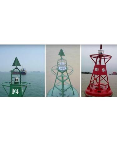 Steady-ON or Flashing 2NM IP67 Solar LED Marina Dock Barge Boat Safety Beacon Light - Blue LED - Buy Online on GoSupps.com