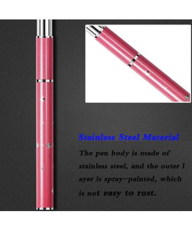 Embossing Stylus Set with 5 Replacement Heads - Diamond Crystal Dotting Pen for Paper and Nail Art (Pink) - Buy Online on GoSupps.com