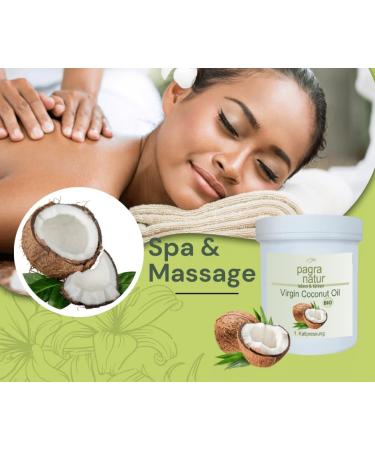 Organic Virgin Coconut Oil - Pagra Natur Massage Oil 1L | Premium Quality for Relaxation & Skin Care - Buy Online on GoSupps.com
