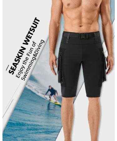 Seaskin 2.5mm Men's Diving Shorts with Pocket - X-Large (New Version) - Buy Online on GoSupps.com