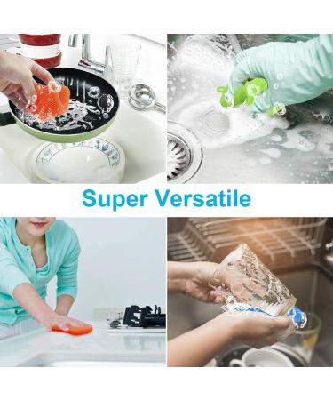 3PCS OstWony Silicone Dish Sponges - Durable Food-Grade Kitchen Sponge Set - Buy Online on GoSupps.com