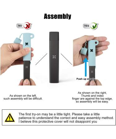 Fironst Case Cover for Pax E/R/A/Pro Upgrade Silicone Protective Case Anti-Drop Anti-Lost Rubber Cover Skin Sleeve Wrap with Metal Carabiner (Ice Sea Blue) - Buy Online on GoSupps.com