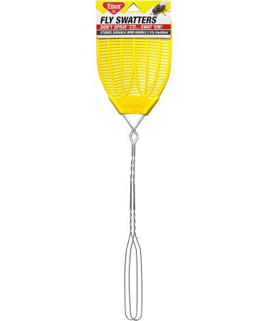 Enoz Plastic Mesh Head Flyswatter with Metal Handle  Assorted Colors  2 Count (Pack of 3) 6 - Buy Online on GoSupps.com