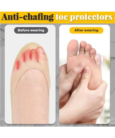 Silicone Anti-Friction Toe Protector - 60pcs | Breathable Toe Covers for Corns, Blisters & Pain Relief - Buy Online on GoSupps.com