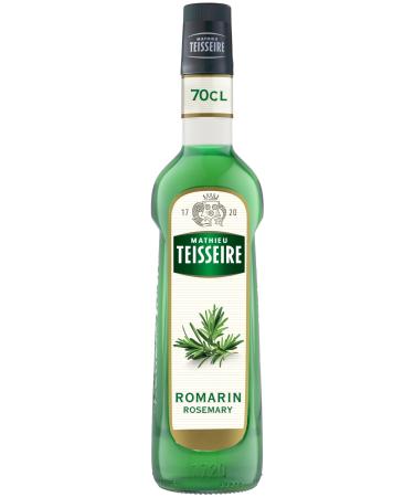 Rosemary syrup Mathieu Teisseire for drinks cocktails with or without alcohol soft drinks teas 70cl bottle