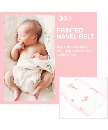 3Pcs Newborn Baby Belly Binder Set - Cotton Navel Band & Abdominal Wraps for Umbilical Cord Protection - Pink Infant - Buy Online on GoSupps.com