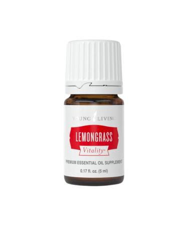 Young Living - Lemongrass Vitality 5 ml | Culinary & Beverage Flavoring Essential Oil | Digestive Support | Natural Cleansing Properties | Citrusy Flavor for Foods