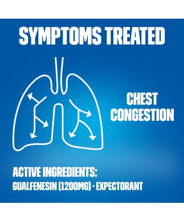 Mucinex Maximum Strength 1200 mg - 12 Hour Extended Release Tablets for Chest Congestion Relief (42ct) - Thins & Loosens Mucus - International Shipping Available - Buy Online on GoSupps.com