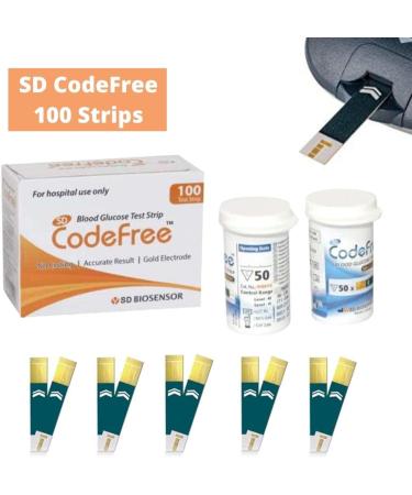 SD Codefree Blood Glucose Test Strips - Accurate Glucometer Testing Supplies - Buy Online on GoSupps.com