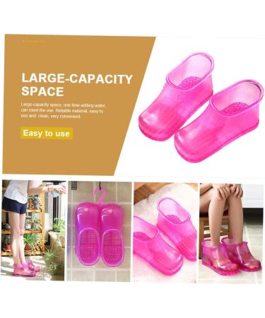 IWOWHERO 1 Pair Foot Bath Shoes Home Foot Bath Bucket Foot Spa Boots Feet Pedicure Slippers Foot Bucket Basin Shoe Slipper Sandal Slippers Mitaine Foot Bath Tool Soak Small Size Pvc Pie Man 26.3x11cm Rosy - Buy Online on GoSupps.com