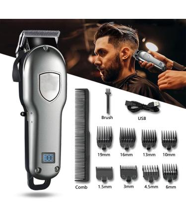 Professional Hair Clippers for Men - Adjustable Taper Trimmer with Rechargeable 1800mAh Li-ion Battery | International Shipping Available - Buy Online on GoSupps.com
