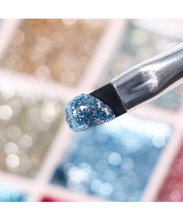 16 Colors Glitter Gel Nail Polish Solid Gel Polish Shiny Black Silver Pink Blue Purple Gel Polish Kit UV LED Soak Off Nail Gel - (Color: 6) - Buy Online on GoSupps.com