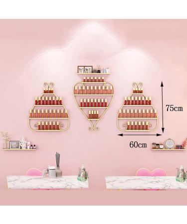  ZYFA Nail Polish Holder Wall Shelf Organizer Holder for Wall Display Nail Polish Rack Organizer Wall Mounted Essential Oil Holder 4 Tier Metal Floating Nail Polish Racks (Color : Gold  - Buy Online on GoSupps.com